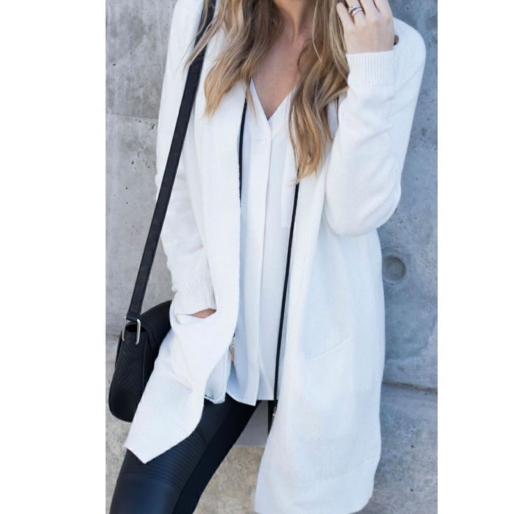 White  cardigan